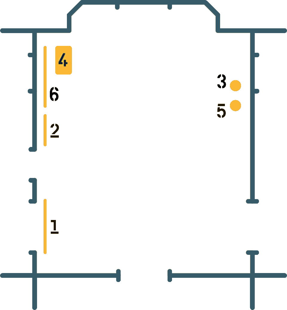 Plan du vestibule